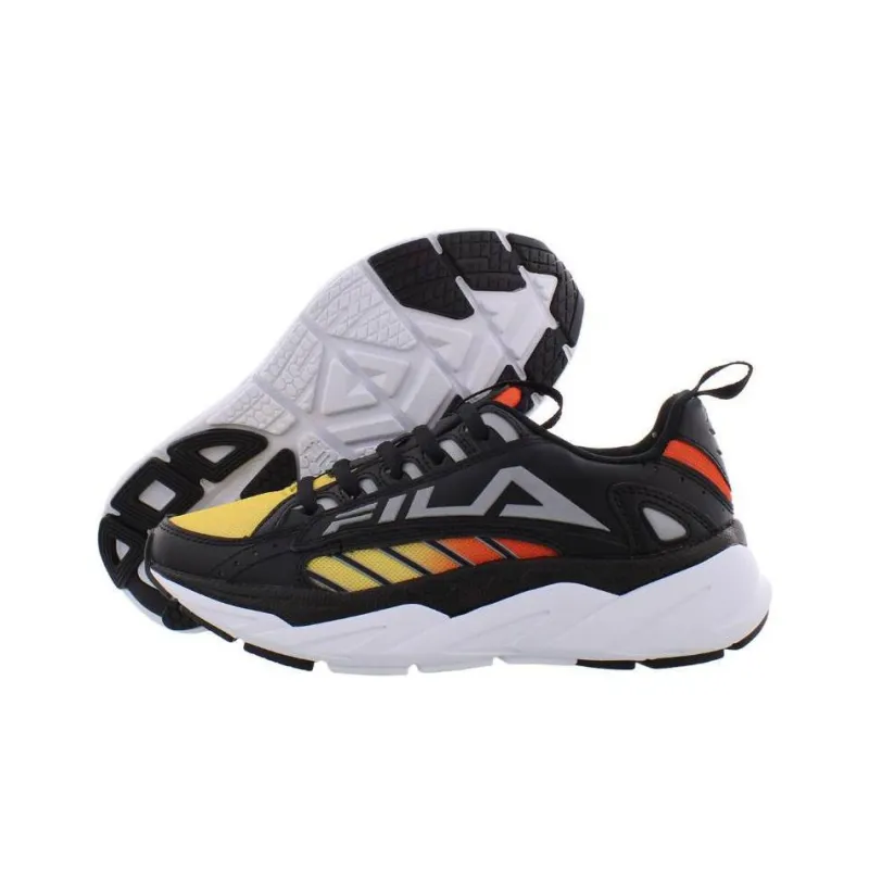 FILA KIDS Surefire Slip Resistant Cushioning Wear Resistant Kids Lifestyle Shoes Black Red Teenagers-4