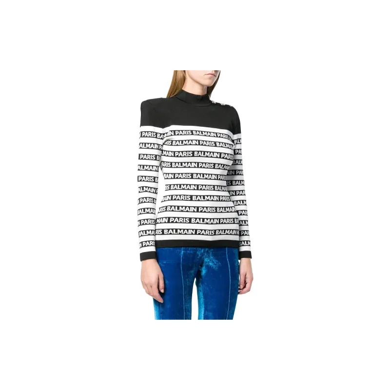 BALMAIN Sweaters Women's Black/White-3