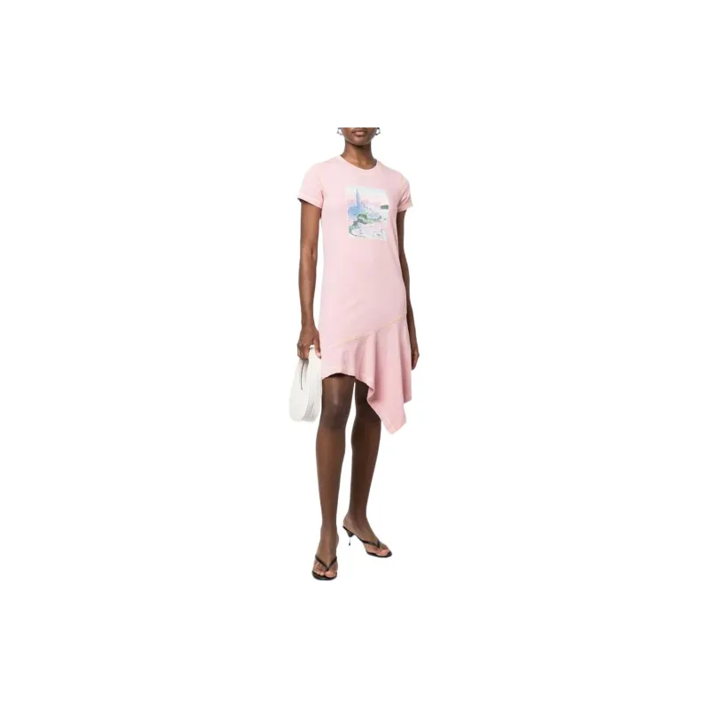 DIESEL Short-Sleeved Dresses Women's Pink-1