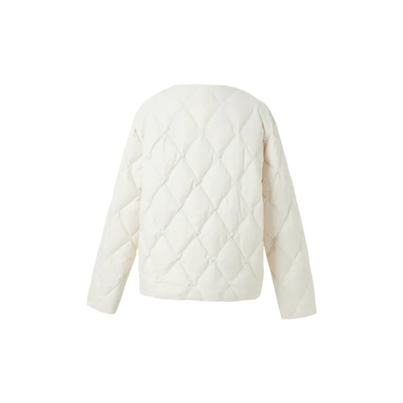 3COLOUR Down Jacket Women's Ecru-1
