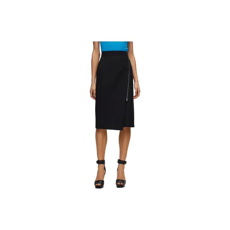 HUGO BOSS Casual Long Skirts Women's Black-3