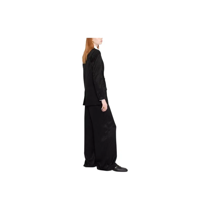 FENDI Ff Motif Wide-Leg Pants-6