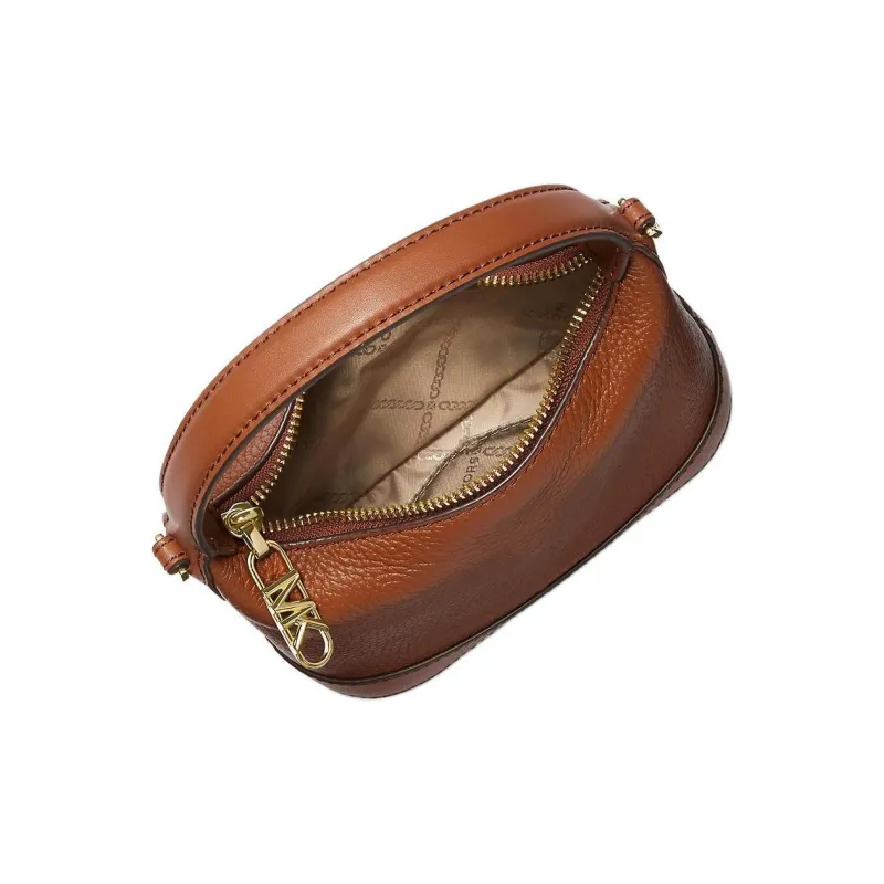 MICHAEL KORS Wythe Leather One Shoulder Handbag Crossbody Bag Small Size Women's Brown-3