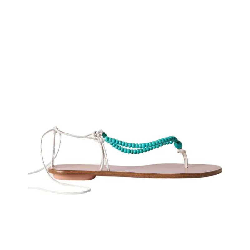 AQUAZZURA Amalfi Strap Sandals Women's Green-1
