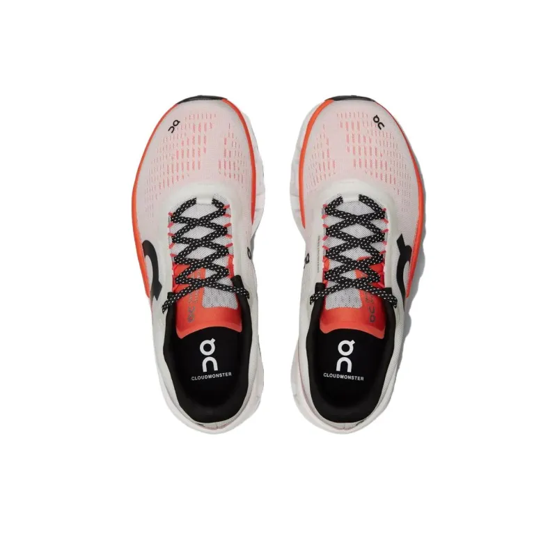On Women's CloudmOnster 2 'White Flame' Women's-3