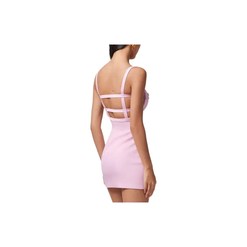 VERSACE Sleeveless Dresses Women's Pink-2