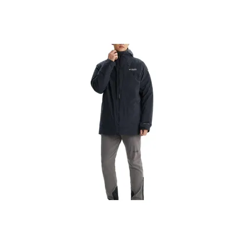 Columbia Winter Windbreaker Jackets Men Black