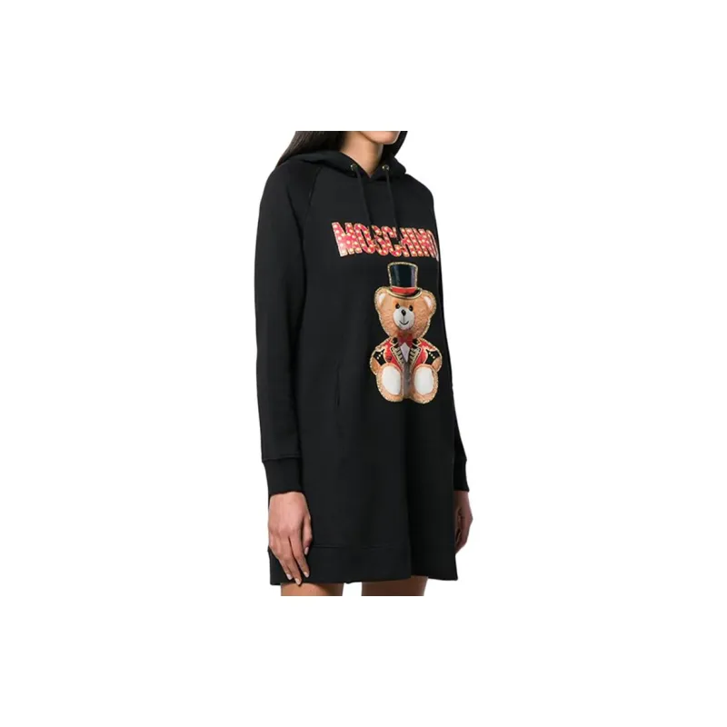 MOSCHINO Long-Sleeved Dresses Women's Black-3