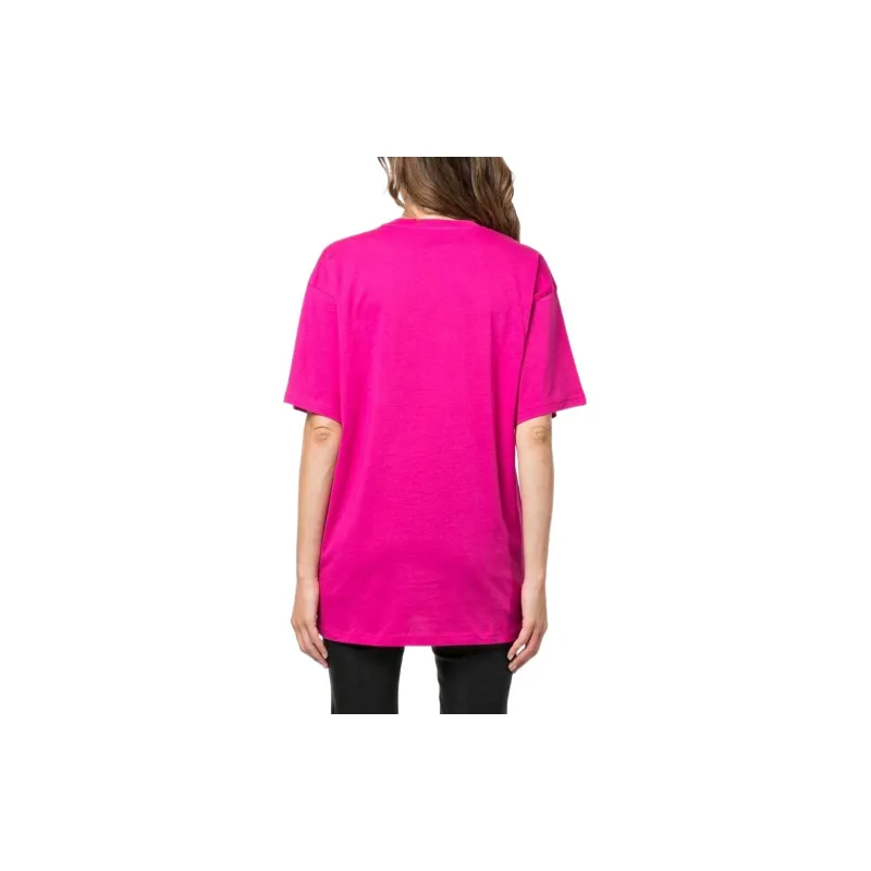 Smiley X MOSCHINO T-Shirts Women's Rose Red-2
