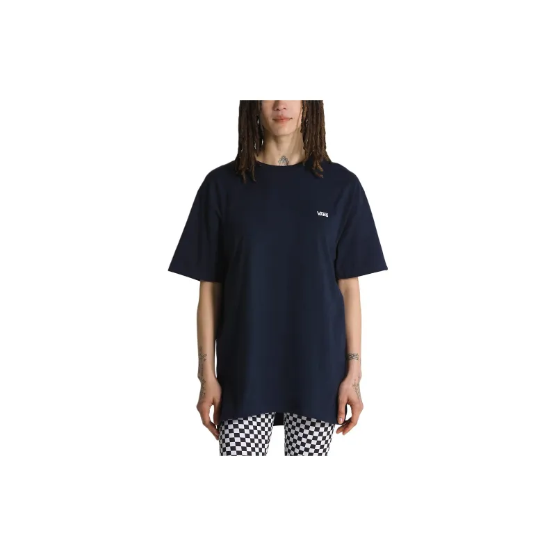 Vans Left Chest Logo T-Shirt Unisex Navy Blue / White-3