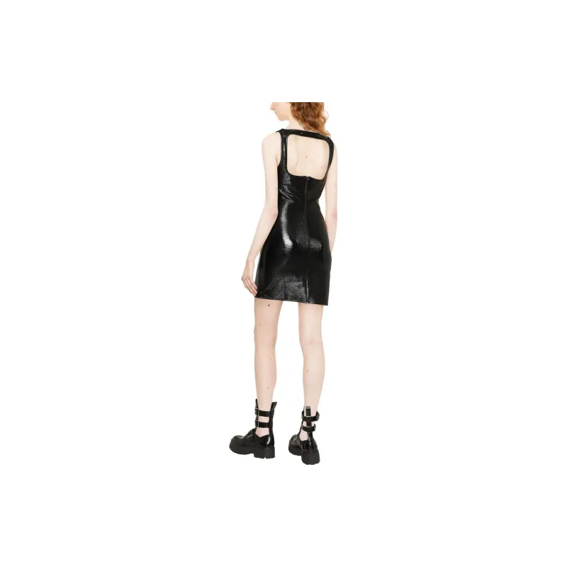 Courrèges Faux-leather Sleeveless Mini Dress-2