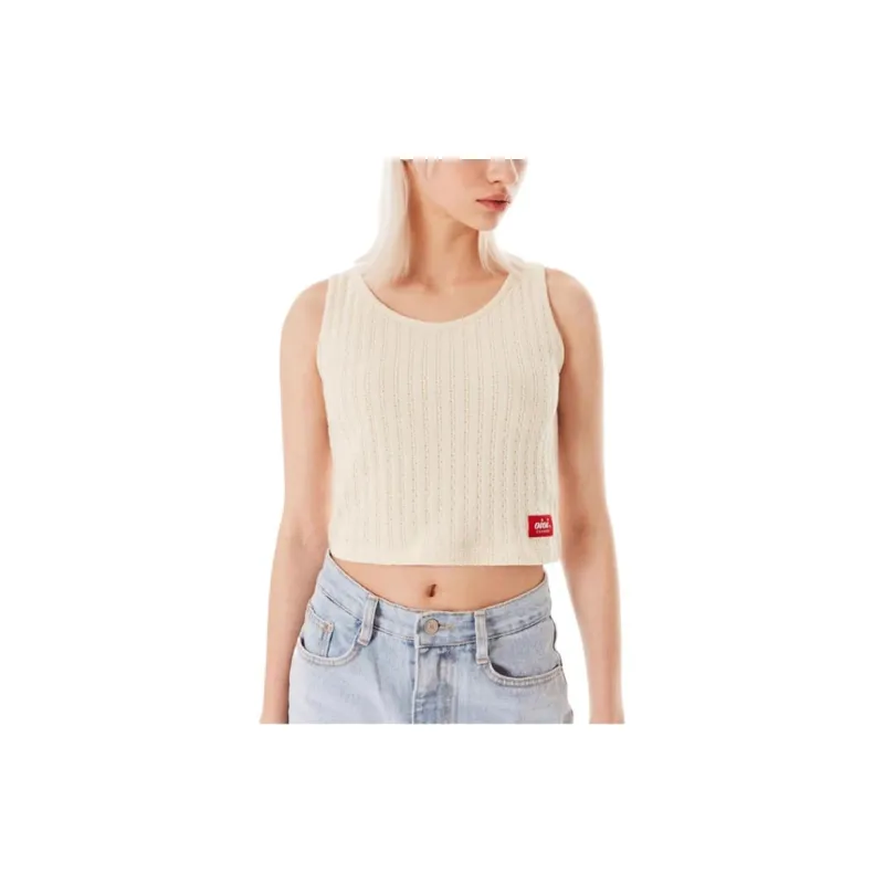 OIOICOLLECTION Tank Tops Women's Beige-3