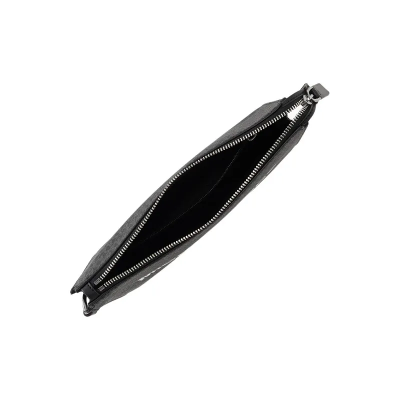 MICHAEL KORS MK Cooper Coated Canvas Clutch Tubas Men's Black-1