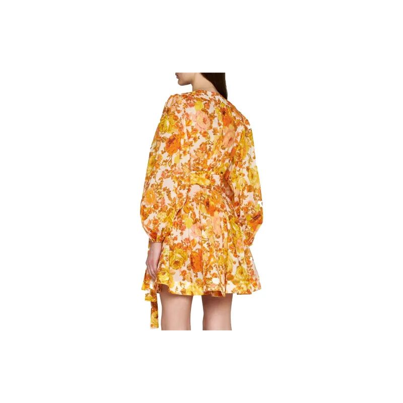 Zimmermann Long-Sleeved Dresses Women's Yellow-2