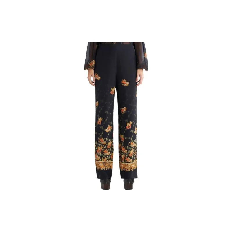 ETRO Paisley Printed Straight Leg Trousers-1