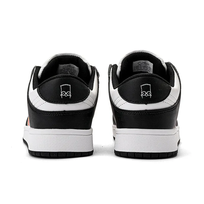The Simpsons Skateboard Shoes Unisex Low Top Black-5