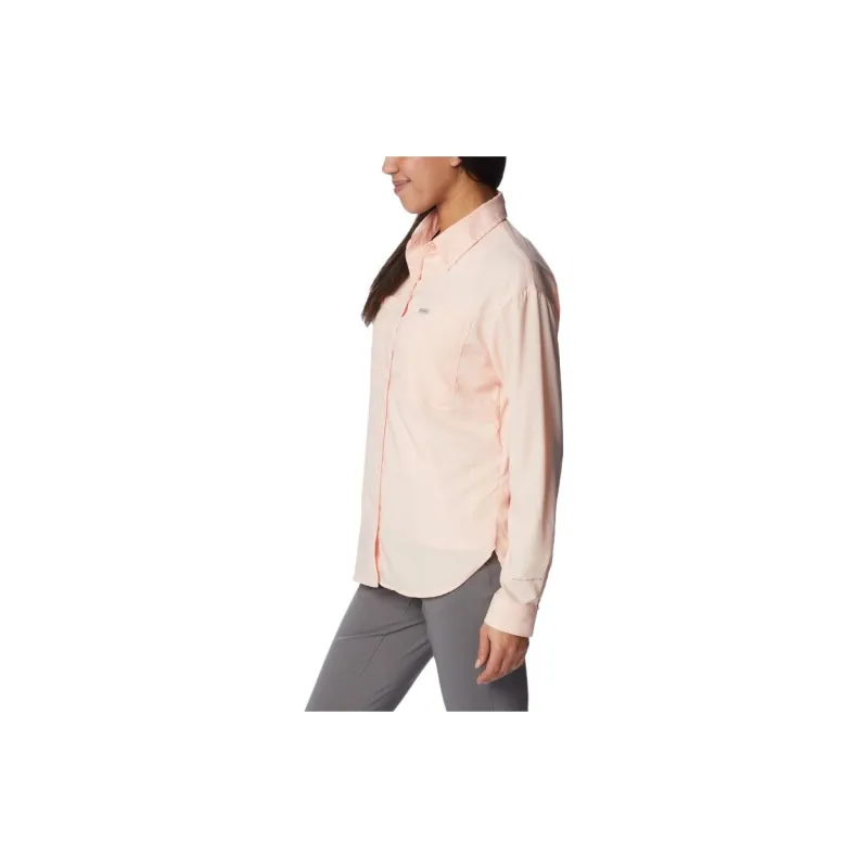 Columbia Silver Ridge Shirts Women's Pink-1