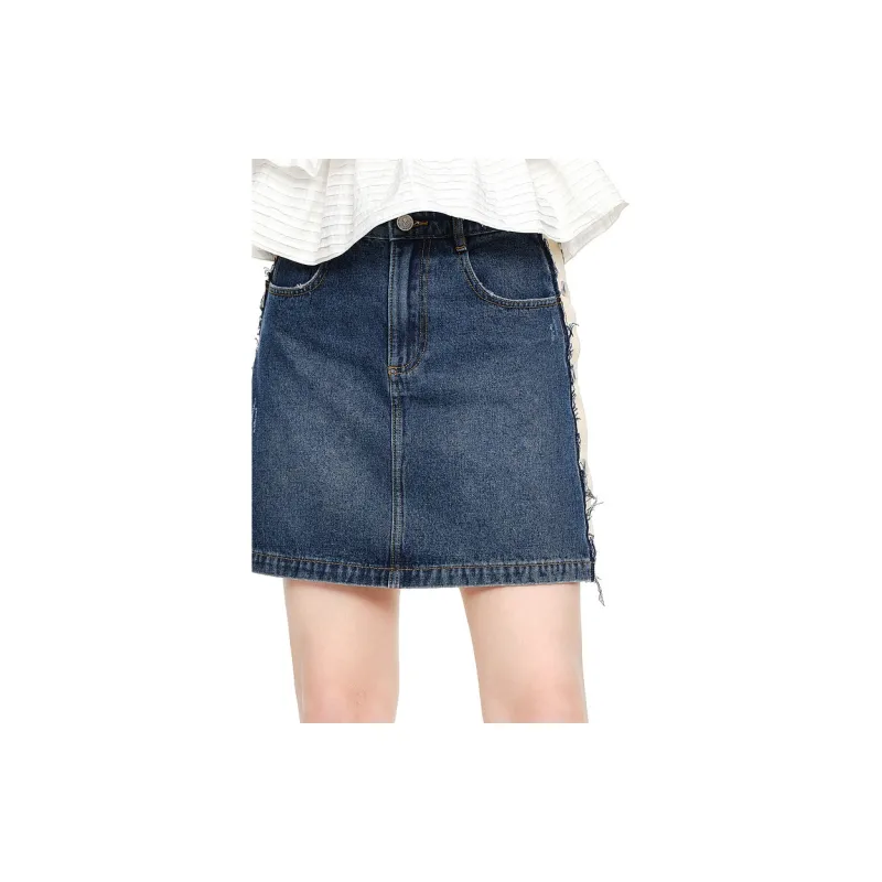 D'zzit Denim Short Skirts Women's Blue-4
