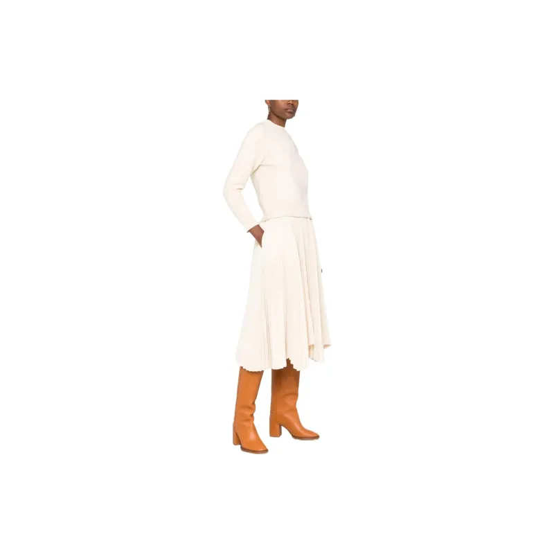 JIL SANDER Long Sleeved Crewneck Knitted Jumper-3