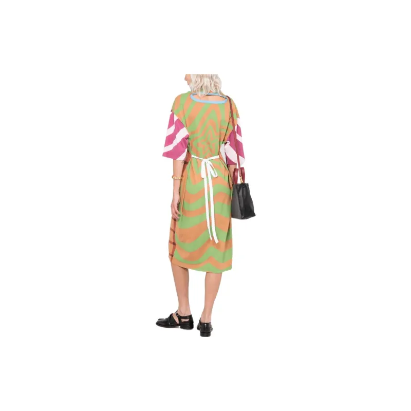 MARNI Short-Sleeved Dresses Women's Multicolor-2