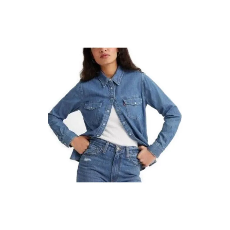 Levis Shirts Women's Blue-3