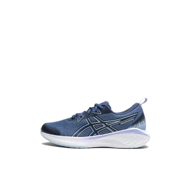 Asics Gel-Cumulus 25 Cushioning Wear-Resistant Low-Top Kids' Running Shoes Blue White Kids'-0