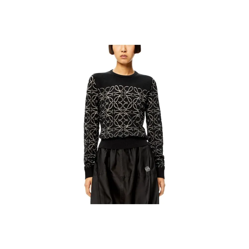 LOEWE SS22 Cashmere Sweater Women's Black-2