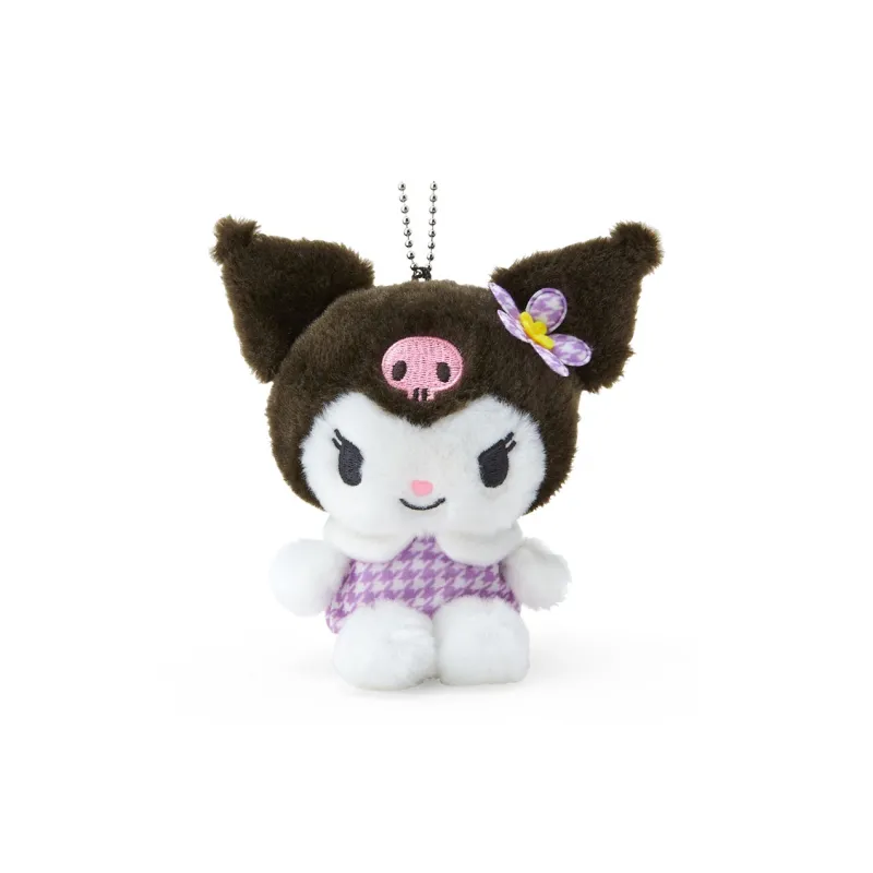 Sanrio Kuromi Multicolor Houndstooth Dolls Plush Pendant 14cm Height-2