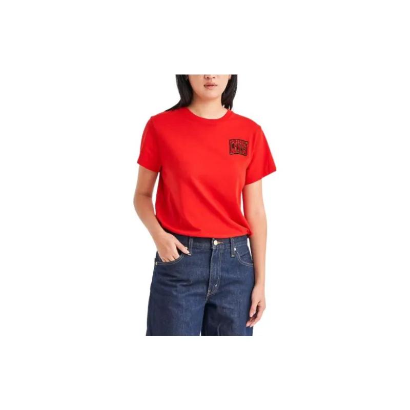 Levis T Shirts Women's Red-2