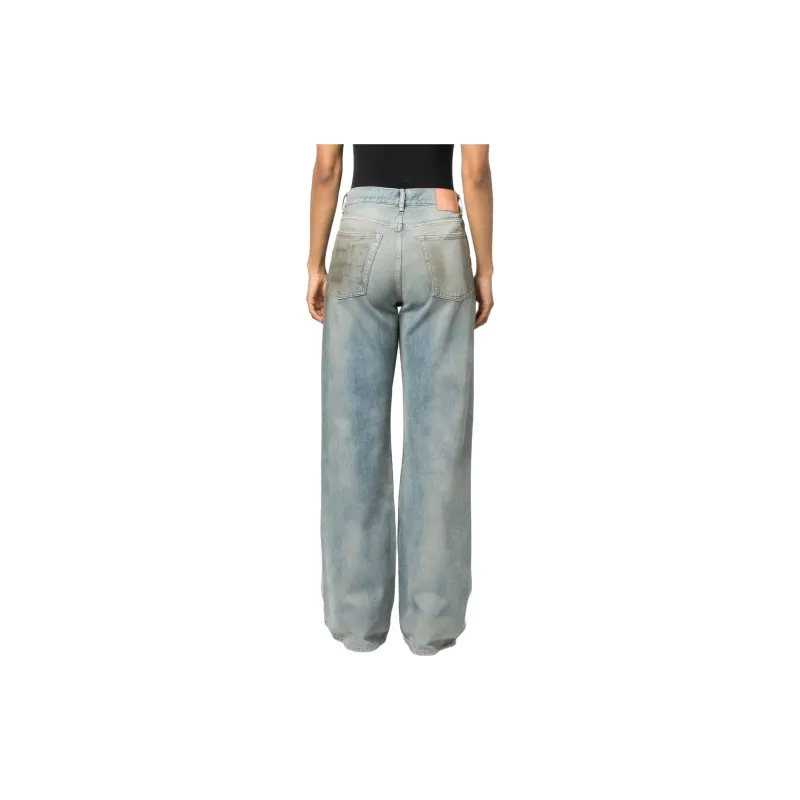 Acne Studios Loose Fit Jeans 2021F Mid Blue-2