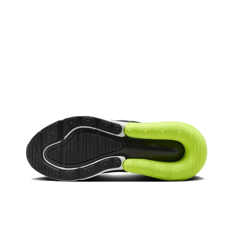 Nike Air Max 270 Anti Slip Wear Resistant Kids Lifestyle Shoes Black Green Teenagers-4