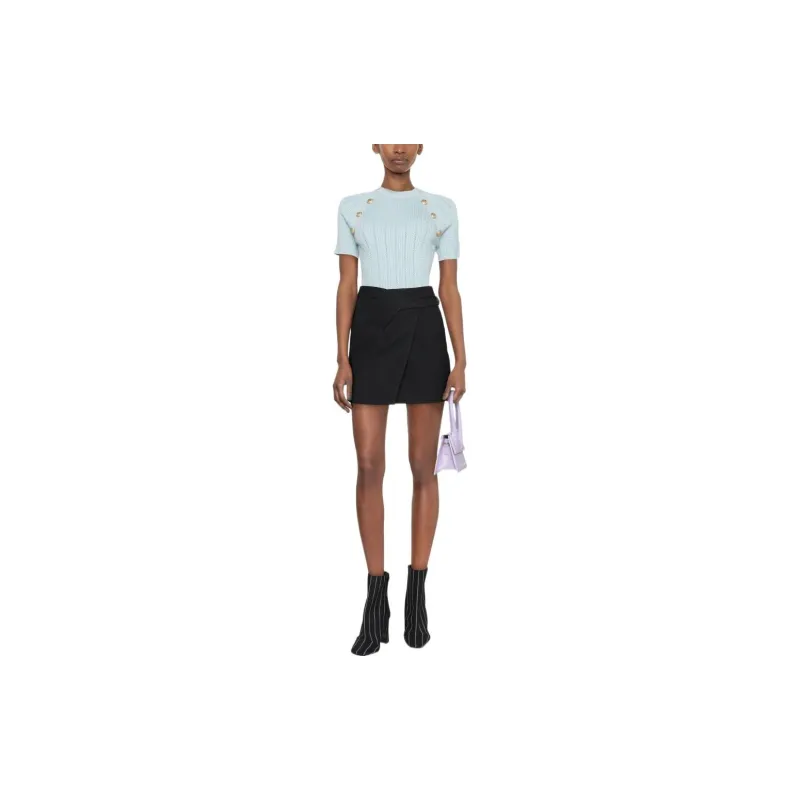 BALMAIN FW22 Sweater Women's Light Blue-1