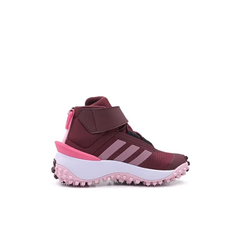 Adidas Fortatrail Anti Slip Wear Resistant Low Top Kids' Running Shoes Red Pink Kids'-1
