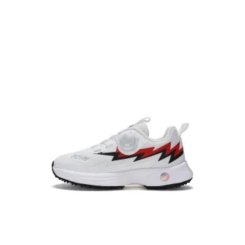 PONY Cushioning Breathable Low Top Kids' Running Shoes White Red Kids'