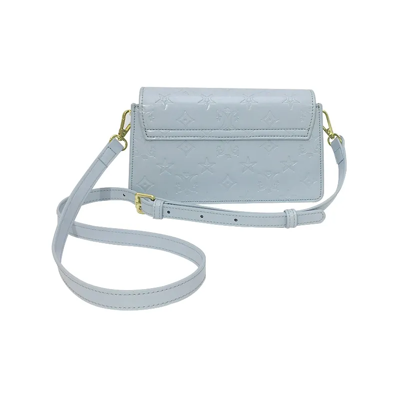 MACK JODAER Microfiber Synthetic Leather Shoulder Bag Regular Women's Blue-4
