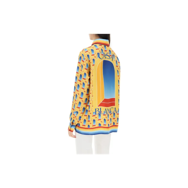 CASABLANCA Graphic print Silk Shirt-2