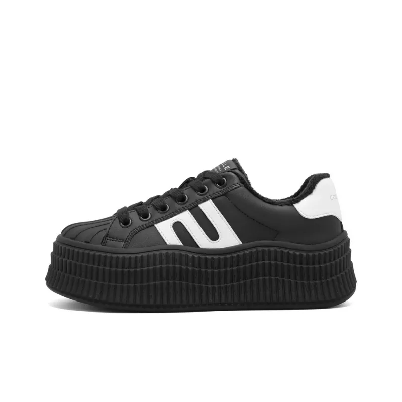 BELLE Anti Slip And Wear Resistant Lightweight Height Increasing Low Top Skateboard Shoes Women's-39