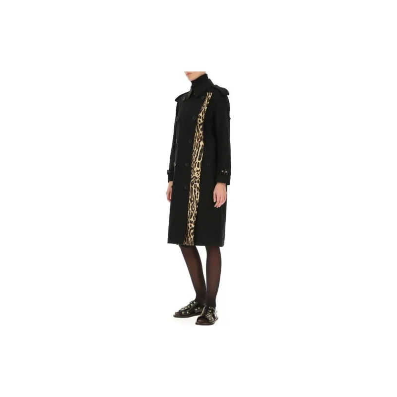 Burberry Trench Coats Women's Black-3
