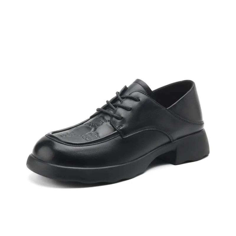 D:FUSE SCANDINAVIA JK Uniform Women's Small Leather Shoes Loafers Women's Casual Shoes Women's-1