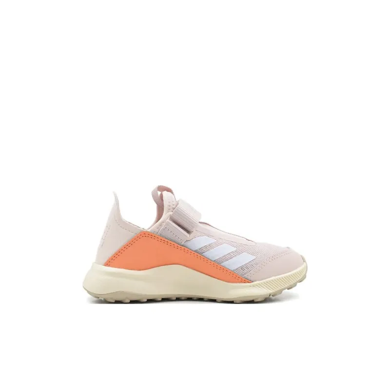 Adidas Abrasion Resistant Breathable Moisture Wicking Shock Absorbers Low Top Kids' Running Shoes Pink Orange Kids'-1