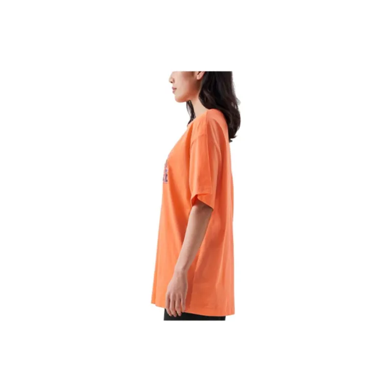 THE NORTH FACE Drop Shoulder Sleeve T Shirt Women's Orange-4