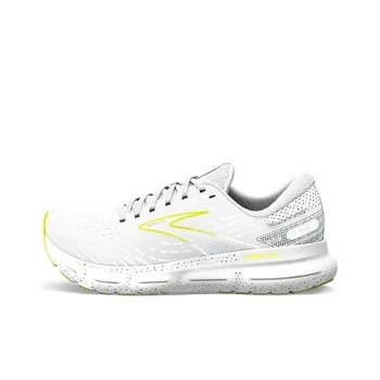 Brooks Glycerin 20 Breathable And Wear resistant Low Top Running Shoes Men's White Yellow