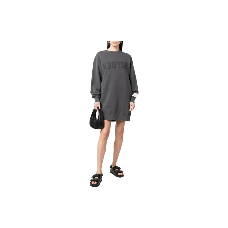 Golden Goose Logo Printed Crewneck Dress-1