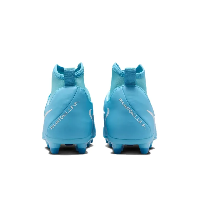 Nike Phantom Luna 2 High Top Kids' Soccer Shoes Blue White Kids'-3