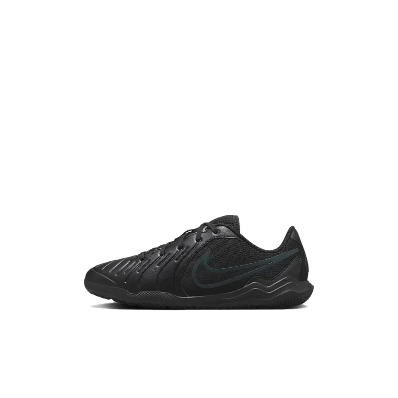 Nike Tiempo Legend 10 Anti Slip Wear Resistant Low Top Kids' Soccer Shoes Black Kids'-0