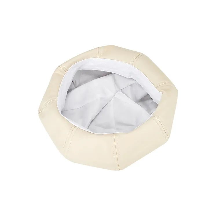 MUYKUY PU Leather Berets Women's-9