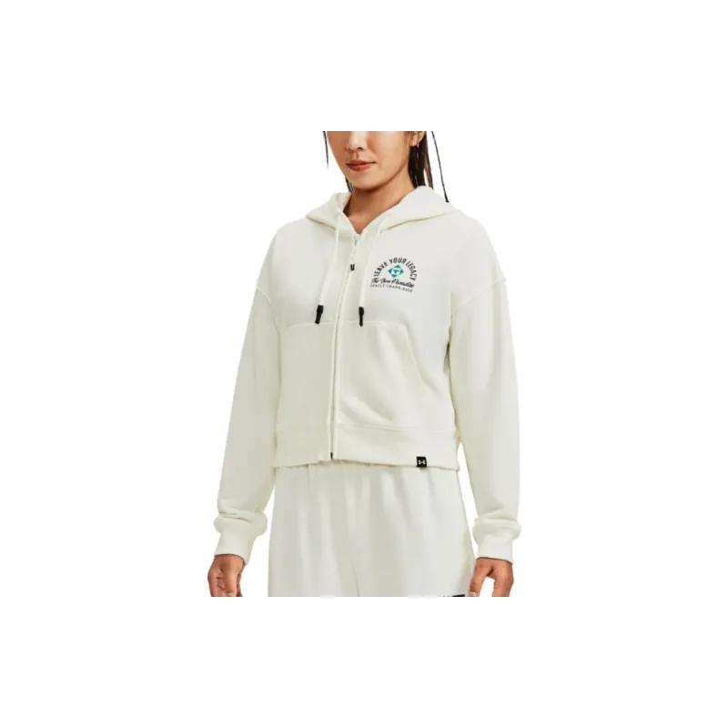 Under Armour Project Sweatshirt Women's Ivory White-5