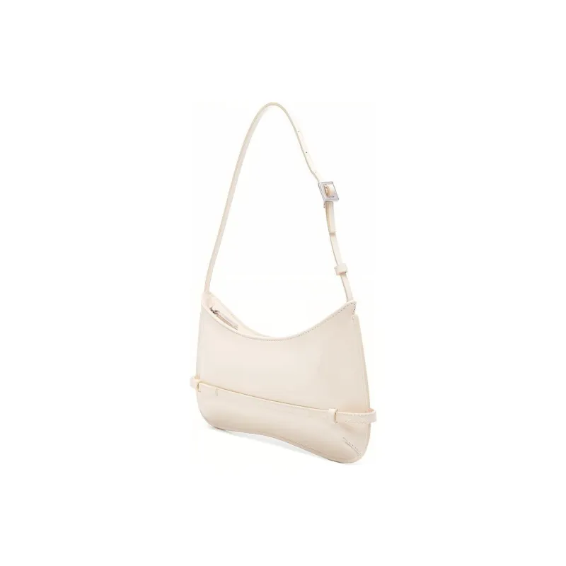Jacquemus Le Bisou Patent Leather Handbag Shoulder Bag Women's Ecru-1