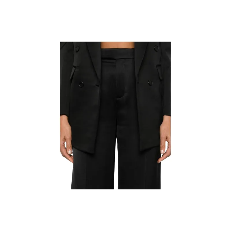 SAINT LAURENT High Waist Flared Trousers-5
