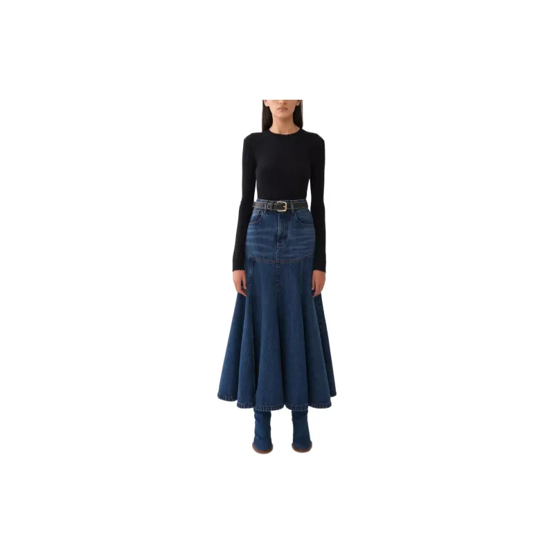 Chloe FW22 Sweater Women's Navy Blue-1